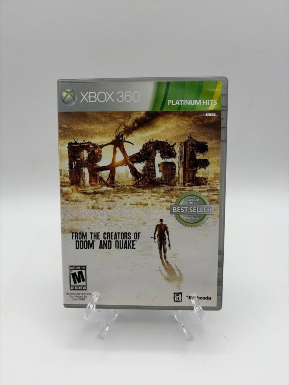 Rage Microsoft Xbox 360 Video Game - CIB Complete Tested and Working